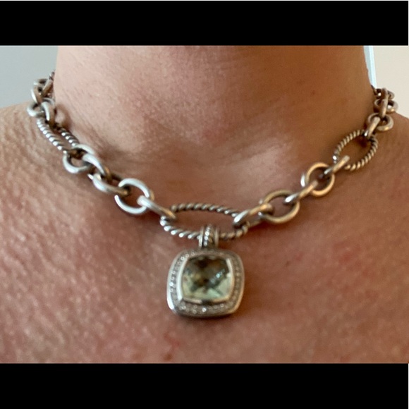 David Yurman Albion Prasiolite and Diamonds Enhancer - Picture 13 of 13
